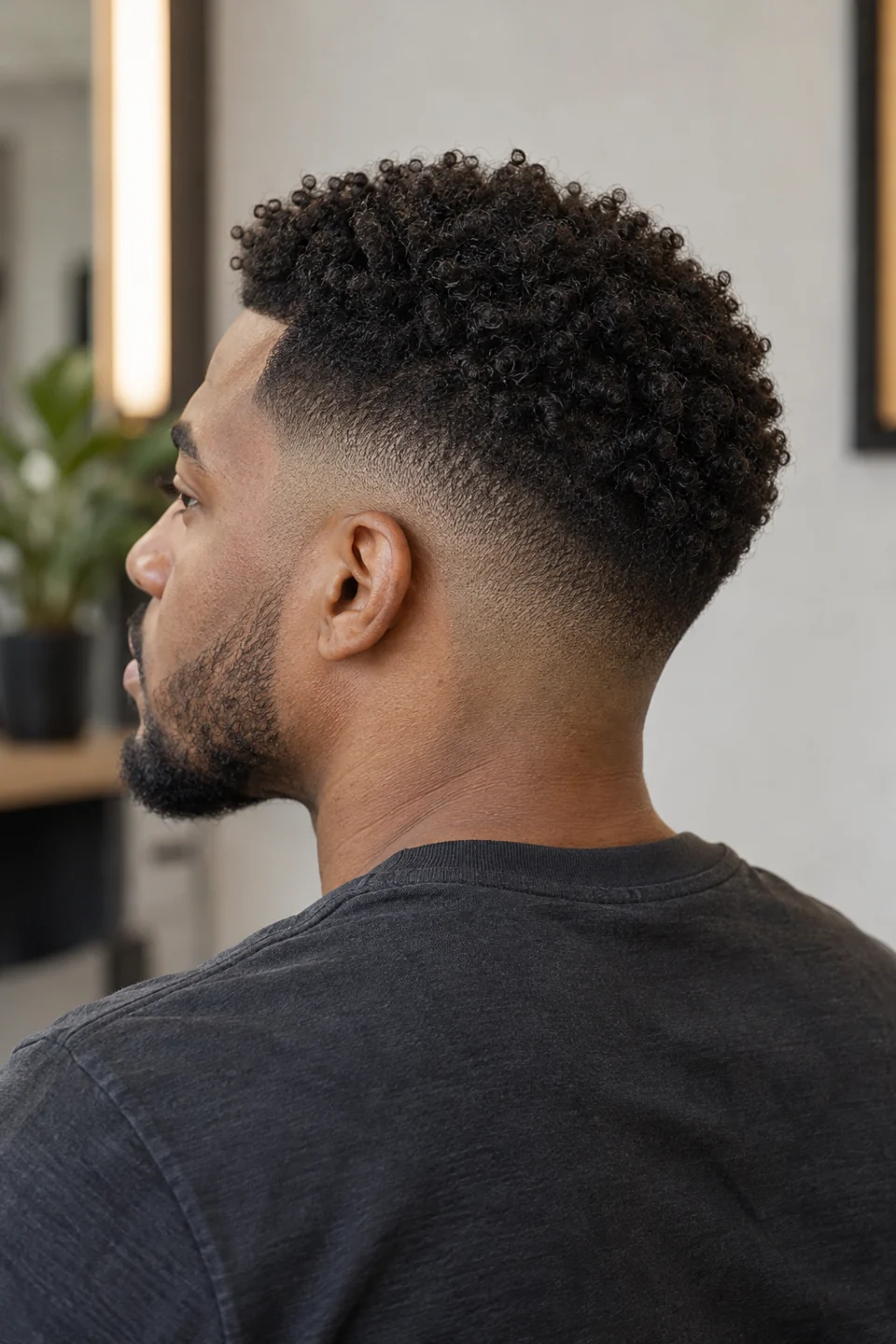 Curly fade